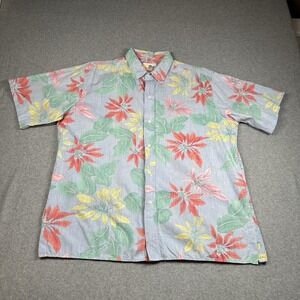Vintage Reyn Spooner Hawaiian Shirt XL 100%‎ Cotton Floral Aloha Button Up